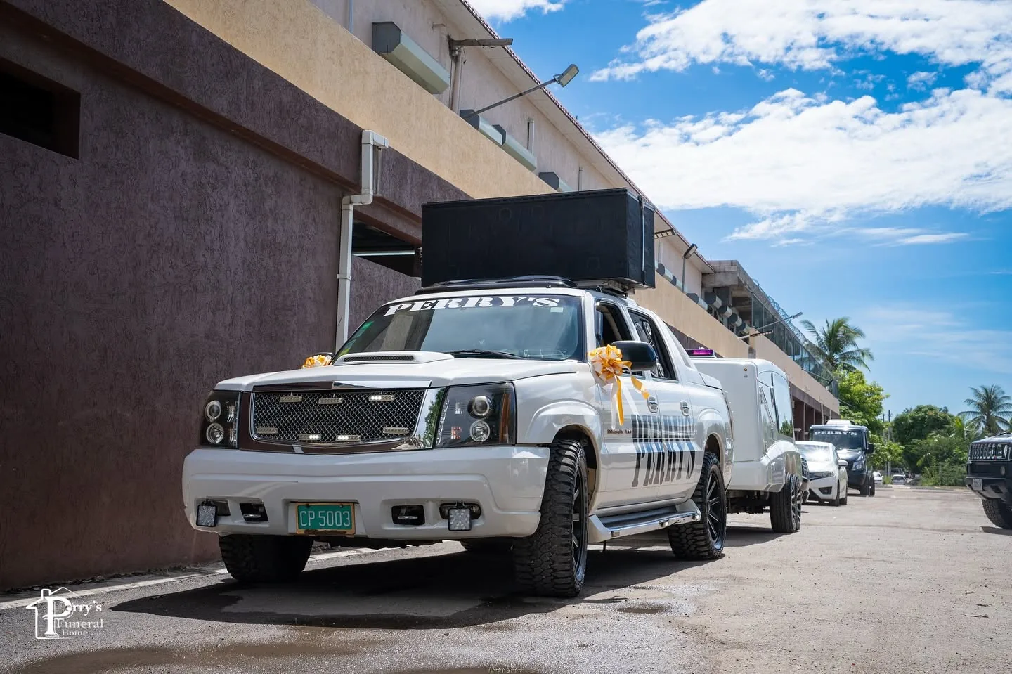 Perry's funeral convoy prepared for departure